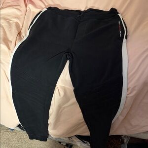 Polo Ralph Lauren Black Joggers with White Accents